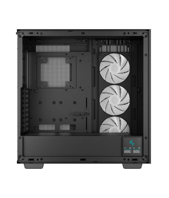 Caja ordenador gaming deepcool e - atx morpheus argb cristal templado negro