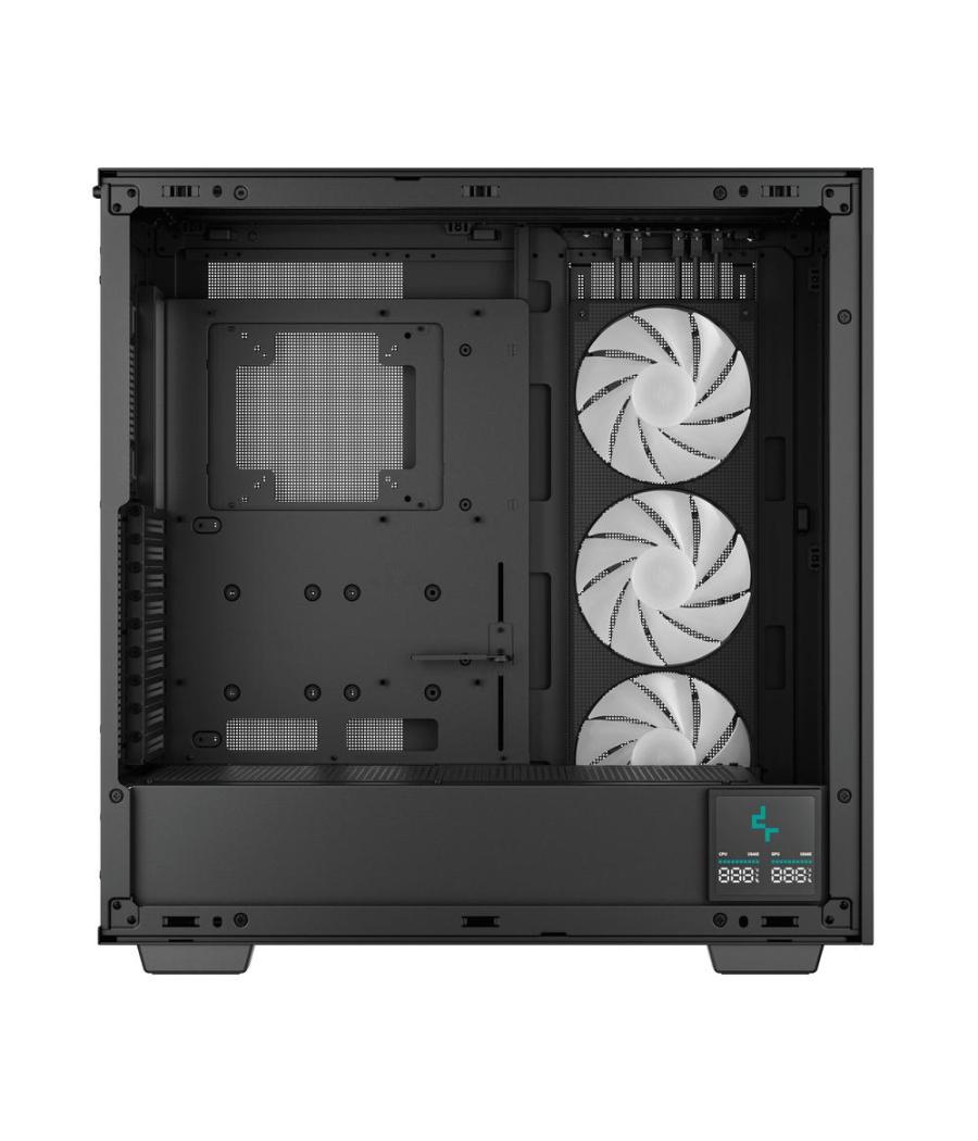 Caja ordenador gaming deepcool e - atx morpheus argb cristal templado negro