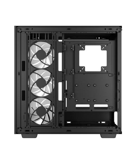 Caja ordenador gaming deepcool e - atx morpheus argb cristal templado negro