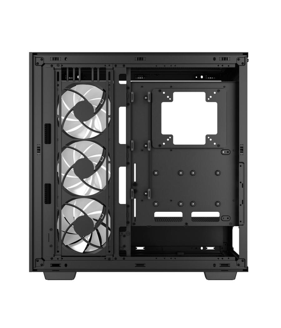 Caja ordenador gaming deepcool e - atx morpheus argb cristal templado negro