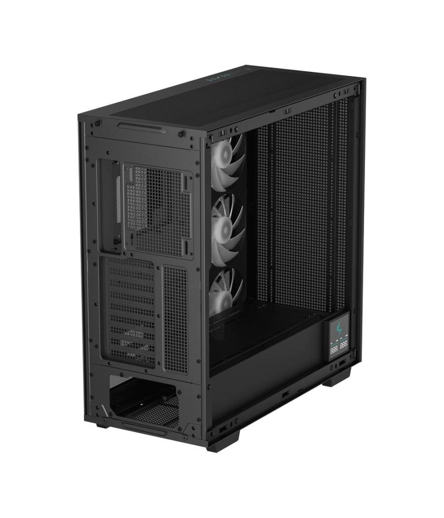 Caja ordenador gaming deepcool e - atx morpheus argb cristal templado negro