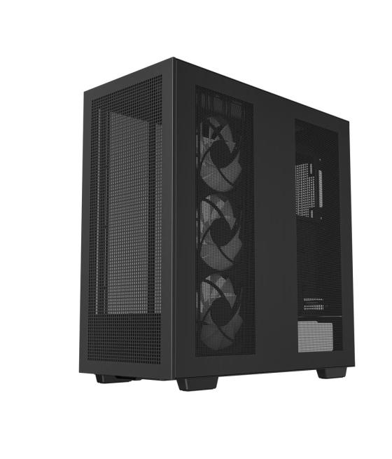 Caja ordenador gaming deepcool e - atx morpheus argb cristal templado negro