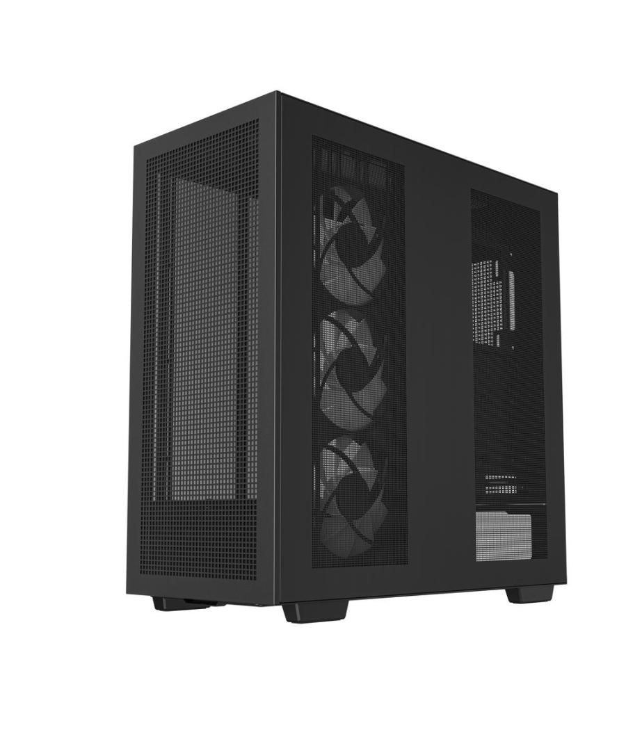 Caja ordenador gaming deepcool e - atx morpheus argb cristal templado negro