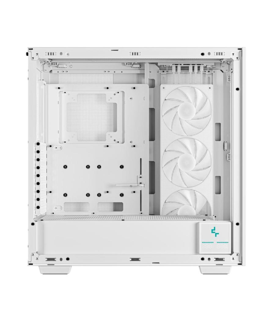 Caja ordenador gaming deepcool e - atx morpheus argb cristal templado blanco