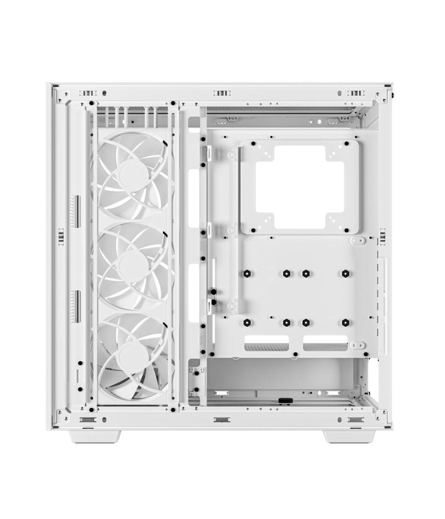 Caja ordenador gaming deepcool e - atx morpheus argb cristal templado blanco