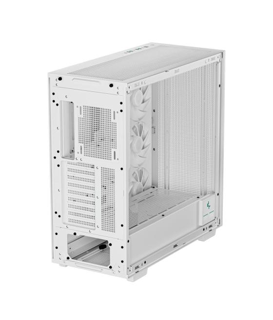 Caja ordenador gaming deepcool e - atx morpheus argb cristal templado blanco