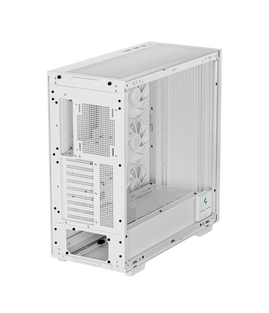 Caja ordenador gaming deepcool e - atx morpheus argb cristal templado blanco