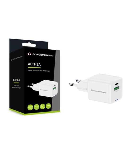 Cargador de pared conceptronic althea15w 20w blanco