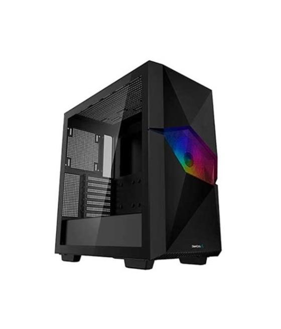 Caja gaming deepcool cyclops argb cristal templado usb tipo c negra