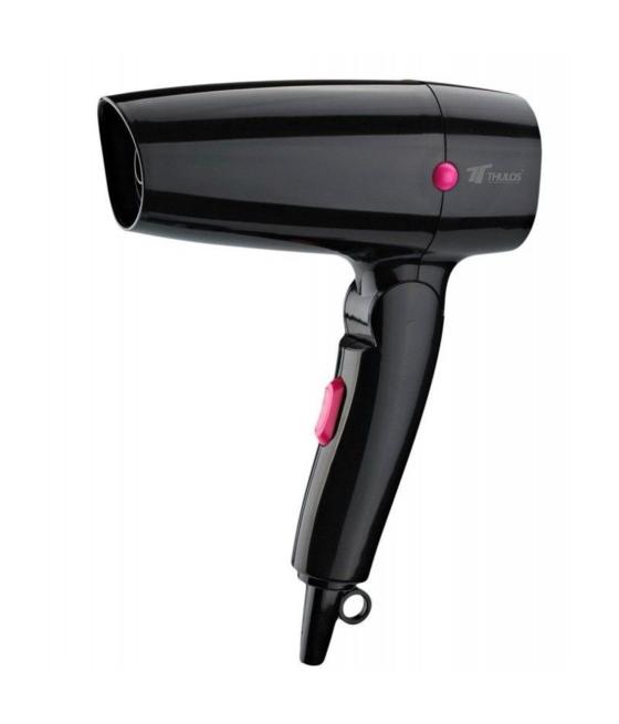 Secador de pelo de viaje thulos th - hd1200 negro - rosa 1200w