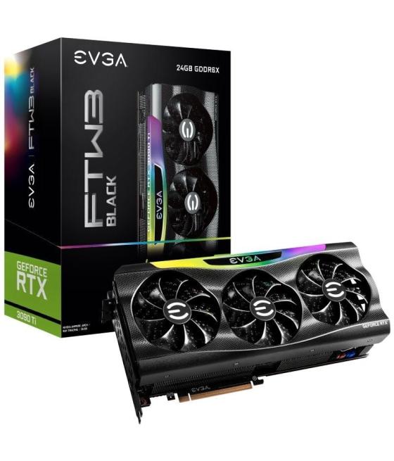 Tarjeta gráfica evga geforce rtx 3090 ti ftw3 black gaming/ 24gb gddr6x