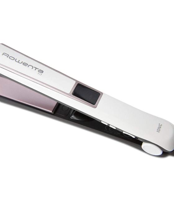 Plancha para el pelo rowenta premium care 7/7/ blanca y rosa