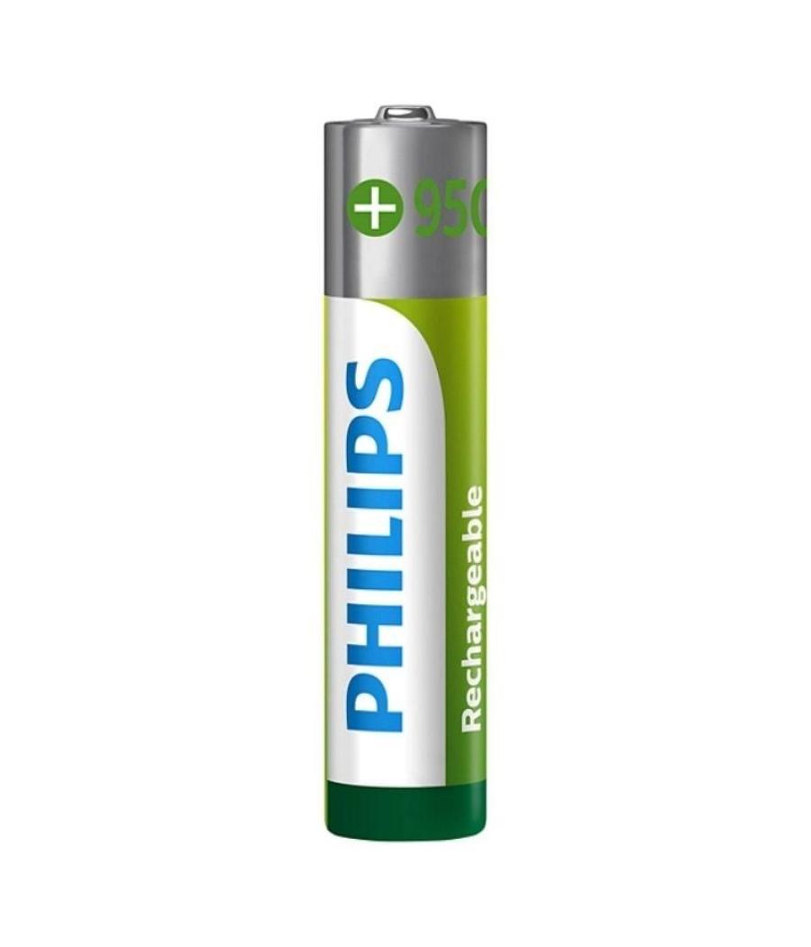 Pack de 2 pilas aaa philips r03b2a95/10/ 1.2v/ recargables