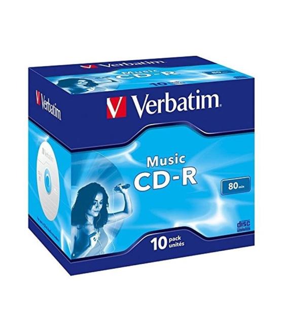 Cd-r verbatim music 16x/ caja-10uds