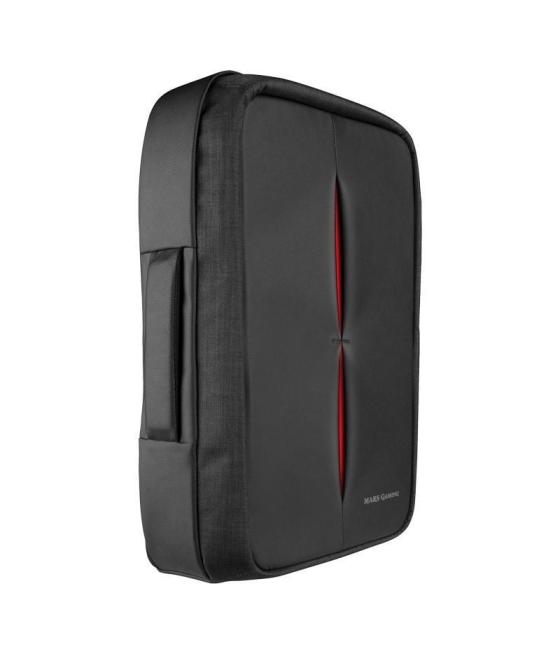 Mochila mars gaming mb2 para portátil hasta 17.3'/ puerto usb/ antirrobo/ impermeable/ gris y roja