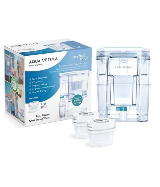 Depósito de agua filtrada aqua optima wd1000/ 8.2l/ incluye 2 filtros