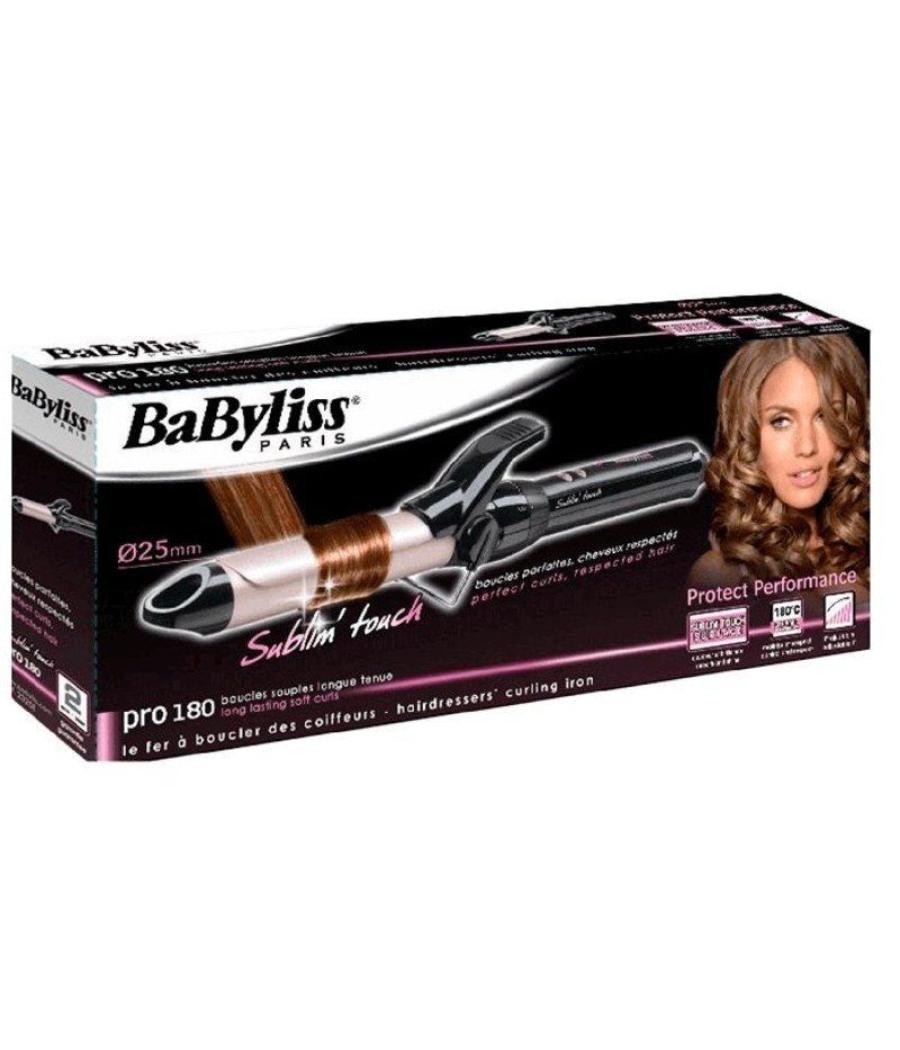 Rizador para el pelo babyliss pro 180 sublim'touch c325e/ negro y rosa