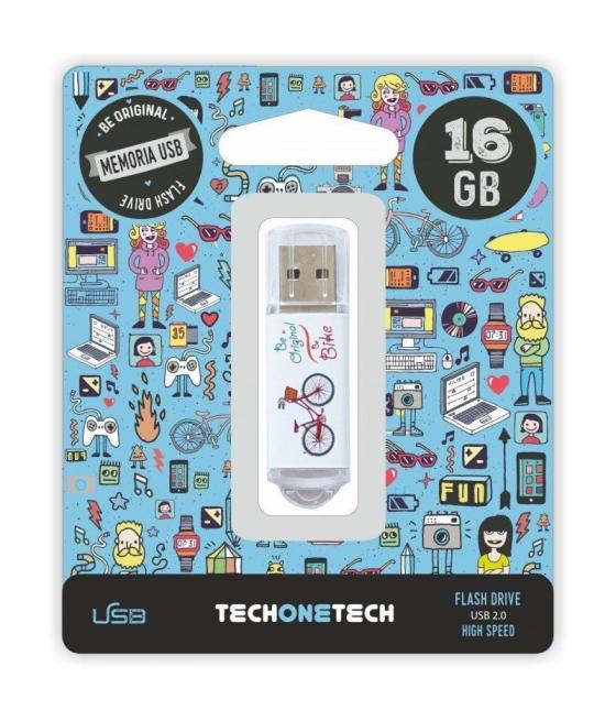 Pendrive 16gb tech one tech be bike usb 2.0