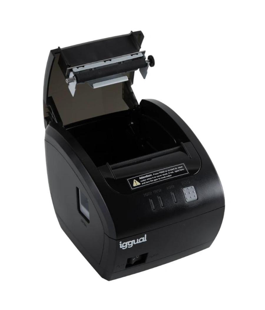 Iggual impresora térmica tp easy 80 usb+rj11 negra