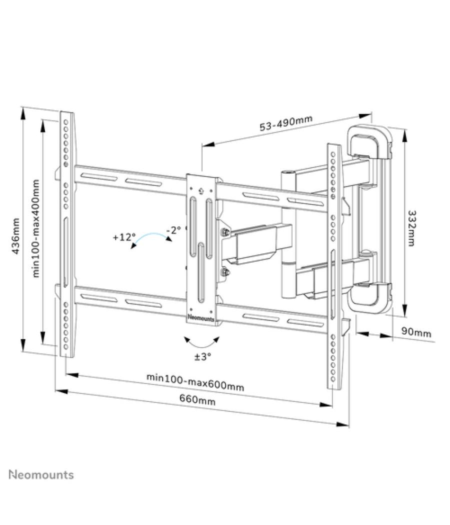 Neomounts by Newstar soporte de pared para tv