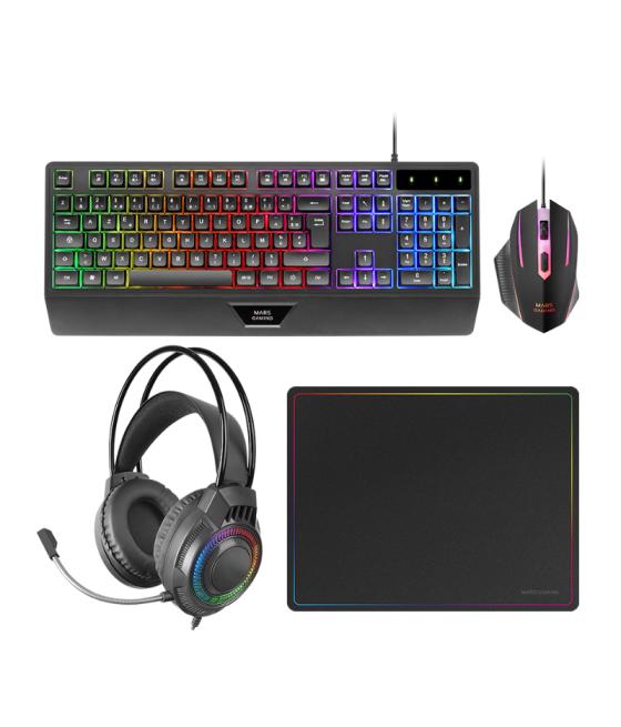 Kit combo pack 4en1 rgb mcp124 pro mars gaming