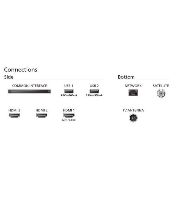 Televisor philips 50pus8009 50'/ ultra hd 4k/ ambilight/ smart tv/ wifi