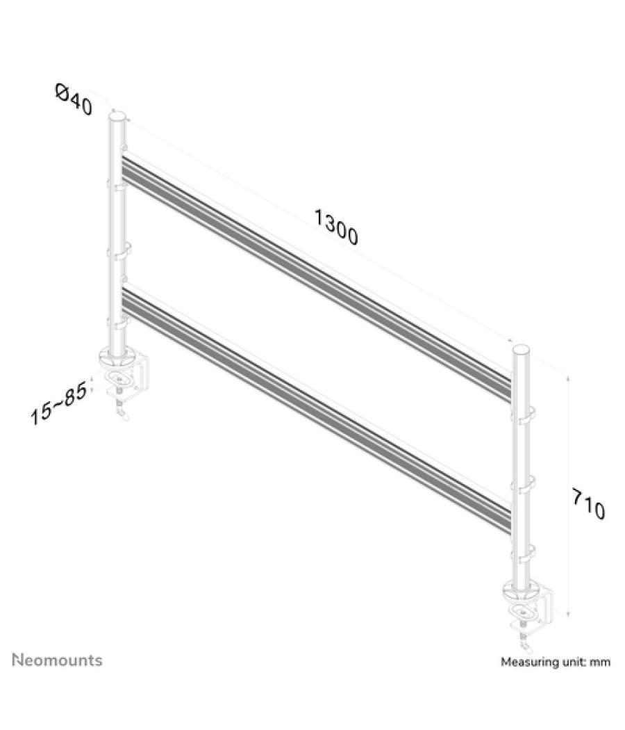 Neomounts Barra de herramientas para monitor