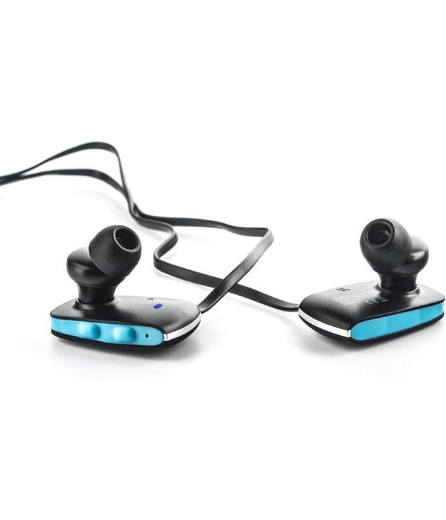 Auriculares inalámbricos deportivos elbe abt-038-dep/ con micrófono/ bluetooth/ azules y negros