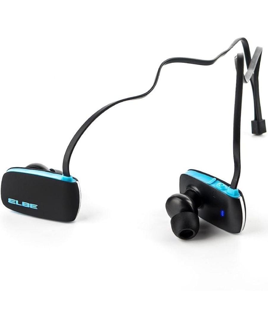 Auriculares inalámbricos deportivos elbe abt-038-dep/ con micrófono/ bluetooth/ azules y negros