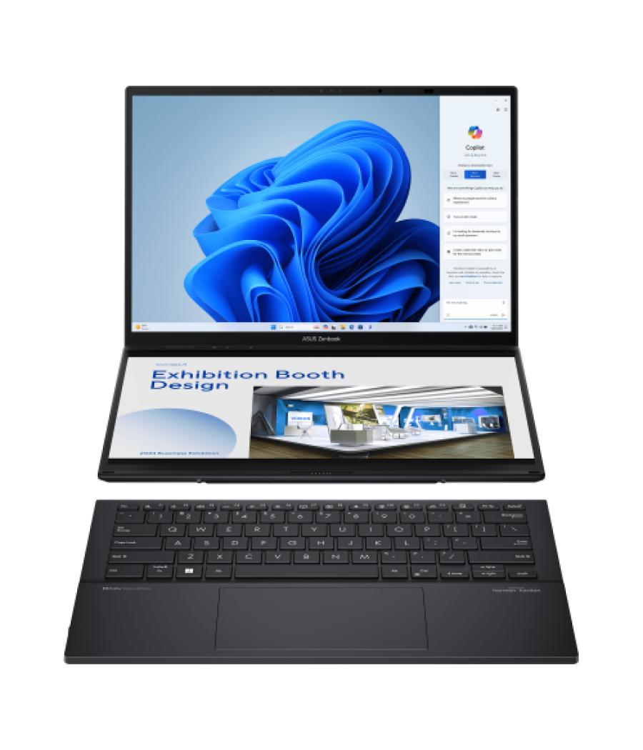 Asus zenbook duo oled ux8406ma-ql396w - ordenador portátil 14" wuxga (intel core ultra 9 185h, 32gb ram, 1tb ssd, arc graphics, 