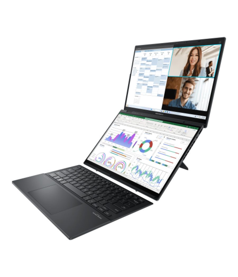 Asus zenbook duo oled ux8406ma-ql396w - ordenador portátil 14" wuxga (intel core ultra 9 185h, 32gb ram, 1tb ssd, arc graphics, 