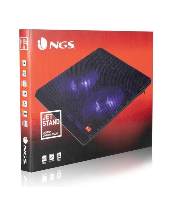 Soporte refrigerante ngs cooler jetstand para portátiles hasta 15.6'/ iluminación led
