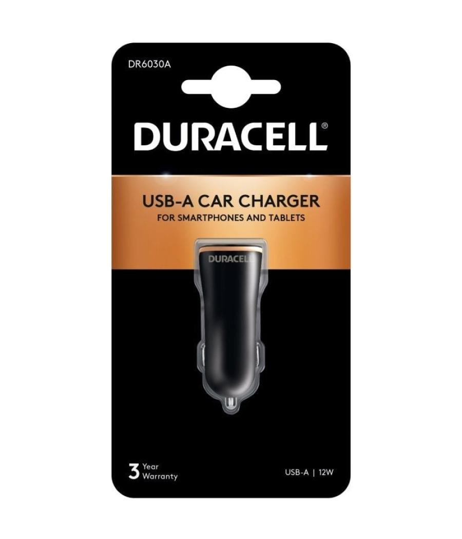 Cargador de coche duracell dr6030a/ 1xusb/ 12w