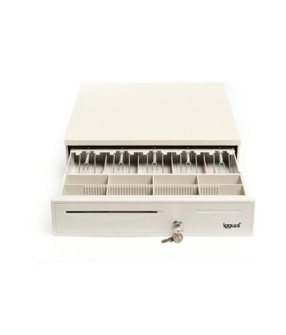 Iggual cajón portamonedas iron-50w 42cm 5+8 blanco