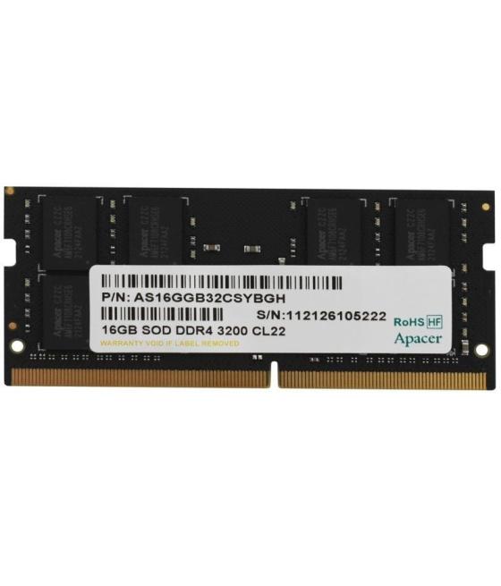 Memoria ram apacer es.16g21.gsh 16gb/ ddr4/ 3200mhz/ 1.2v/ cl22/ sodimm