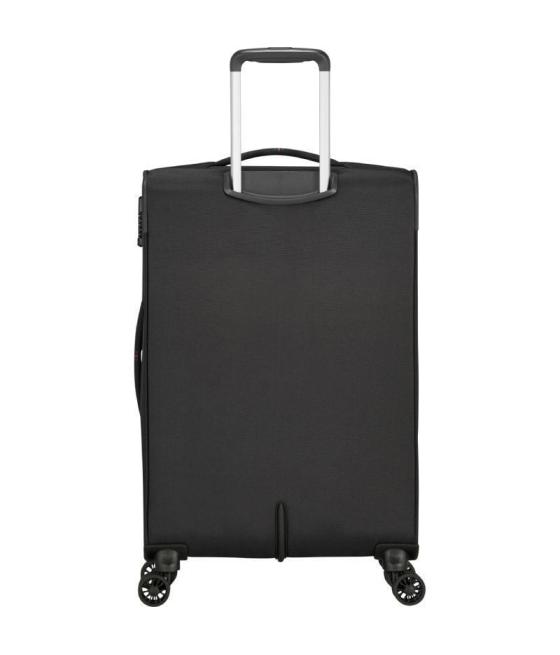 Maleta mediana american tourister crosstrack spinner expansible 67cm/ 67.5x42x27.5cm/ 4 ruedas/ gris y rojo