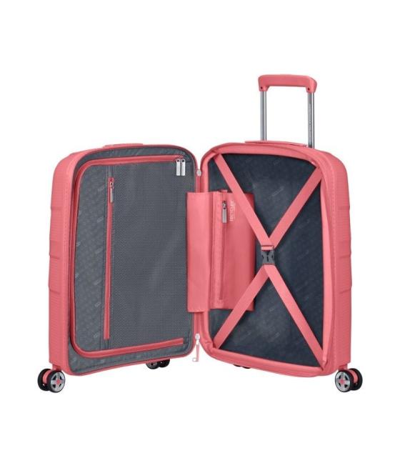 Maleta de cabina american tourister starvibe spinner 55cm/ 55x40x20cm/ 4 ruedas/ coral