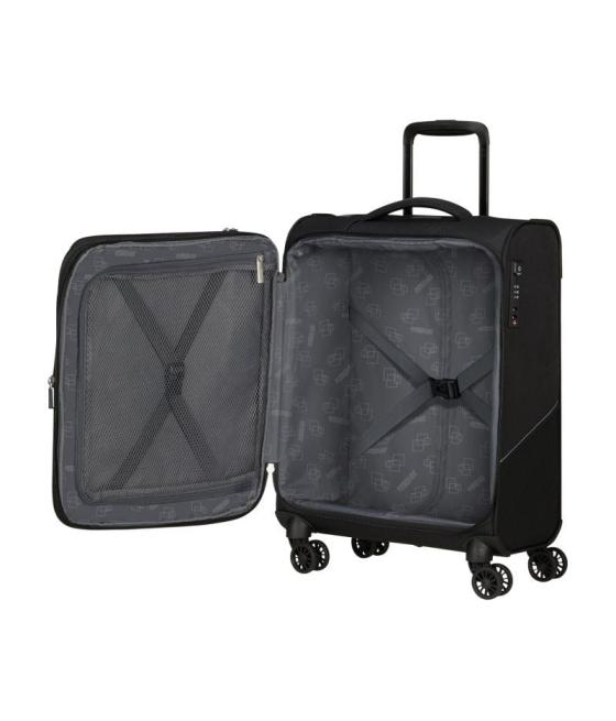 Maleta de cabina american tourister summerride spinner 55cm/ 55x40x23cm/ 4 ruedas/ negra