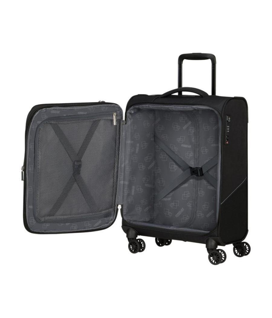 Maleta de cabina american tourister summerride spinner 55cm/ 55x40x23cm/ 4 ruedas/ negra