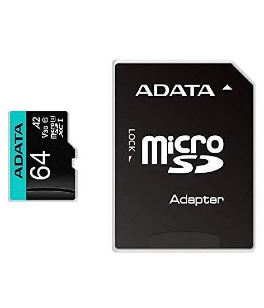 Tarjeta micro sd adata 64gb cl10 + adaptador sd