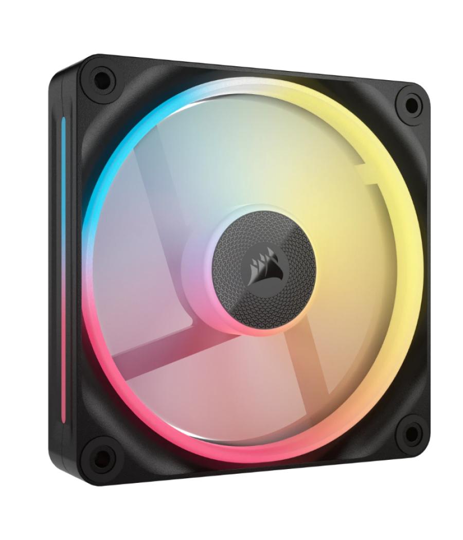 Ventilador auxiliar lx120-r icue link rgb 120mm black single pack corsair