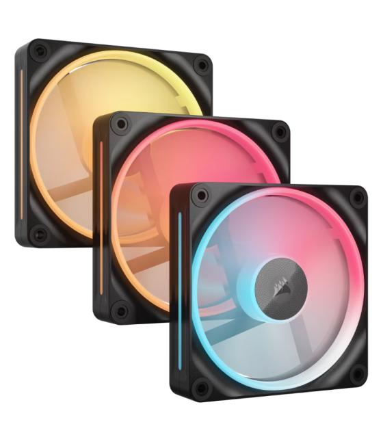 Ventilador auxiliar lx120-r icue link rgb 120mm white triple pack corsair