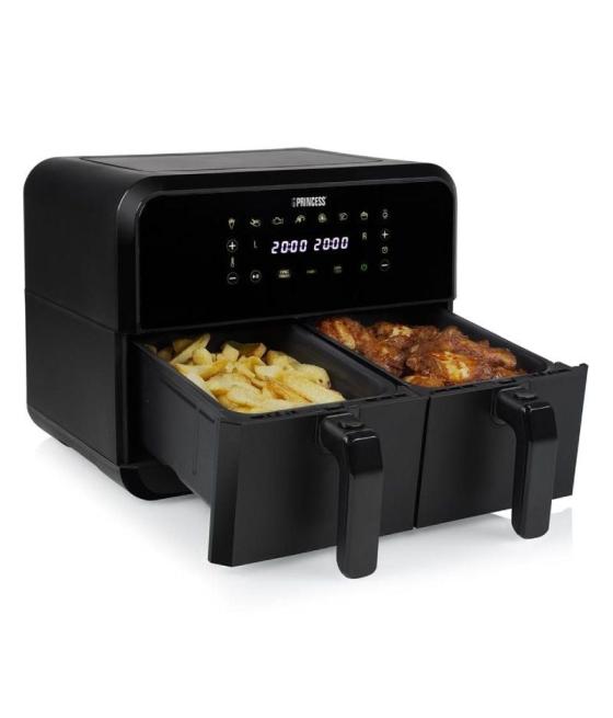 Freidora por aire / sin aceite princess double basket airfryer 182068/ 2400w/ capacidad 8l