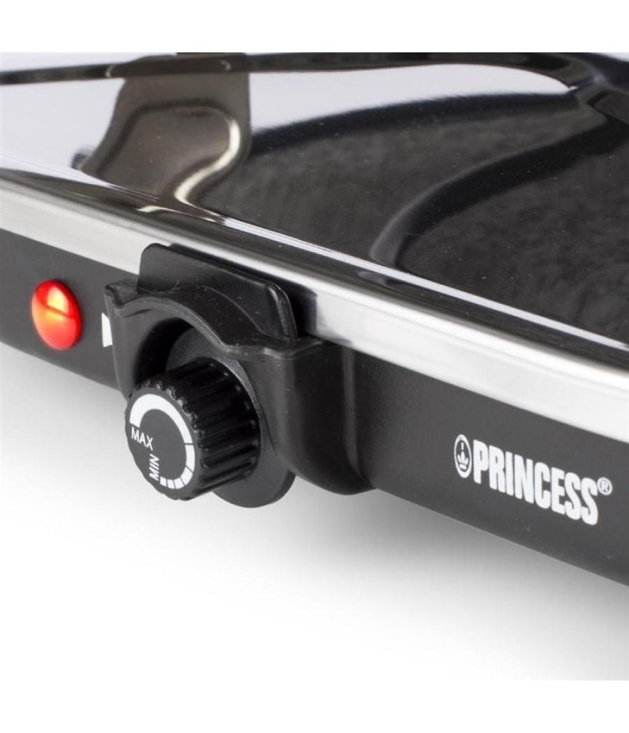 Parrilla princess stone 8 oval & raclette 162720/ 1200w/ tamaño 43*30cm
