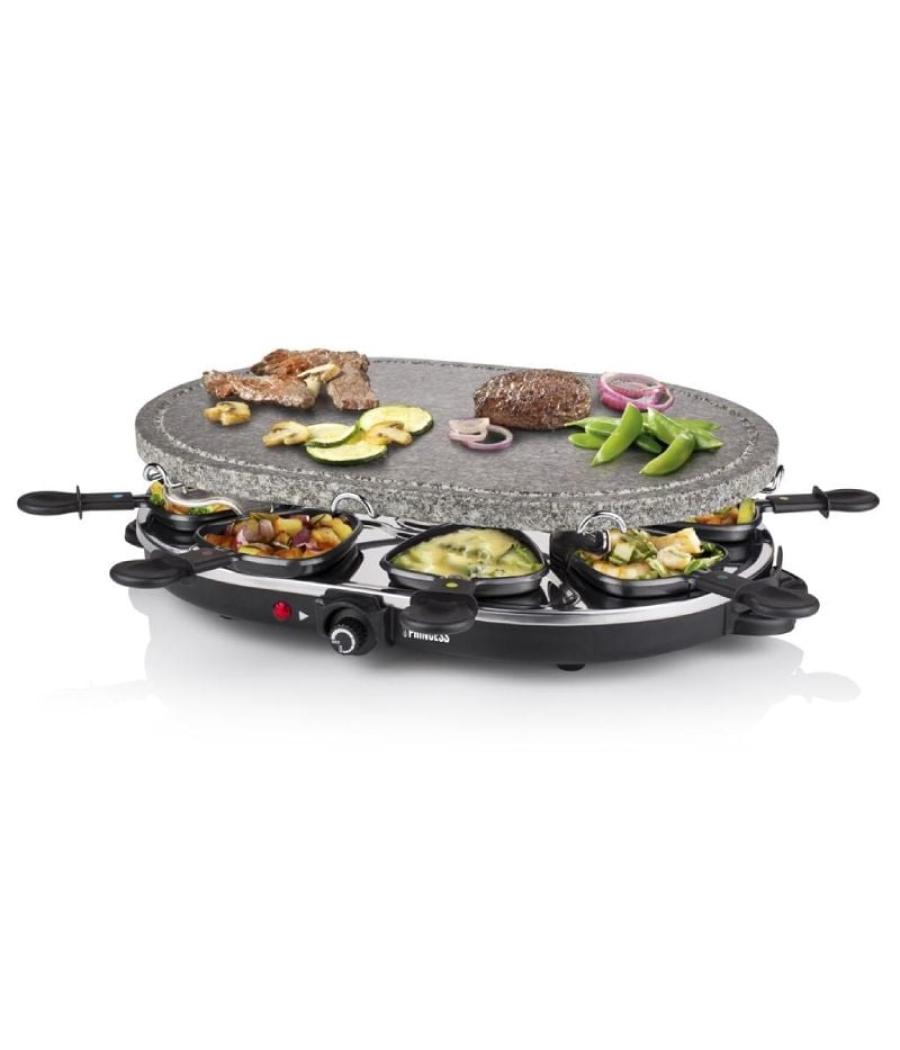 Parrilla princess stone 8 oval & raclette 162720/ 1200w/ tamaño 43*30cm