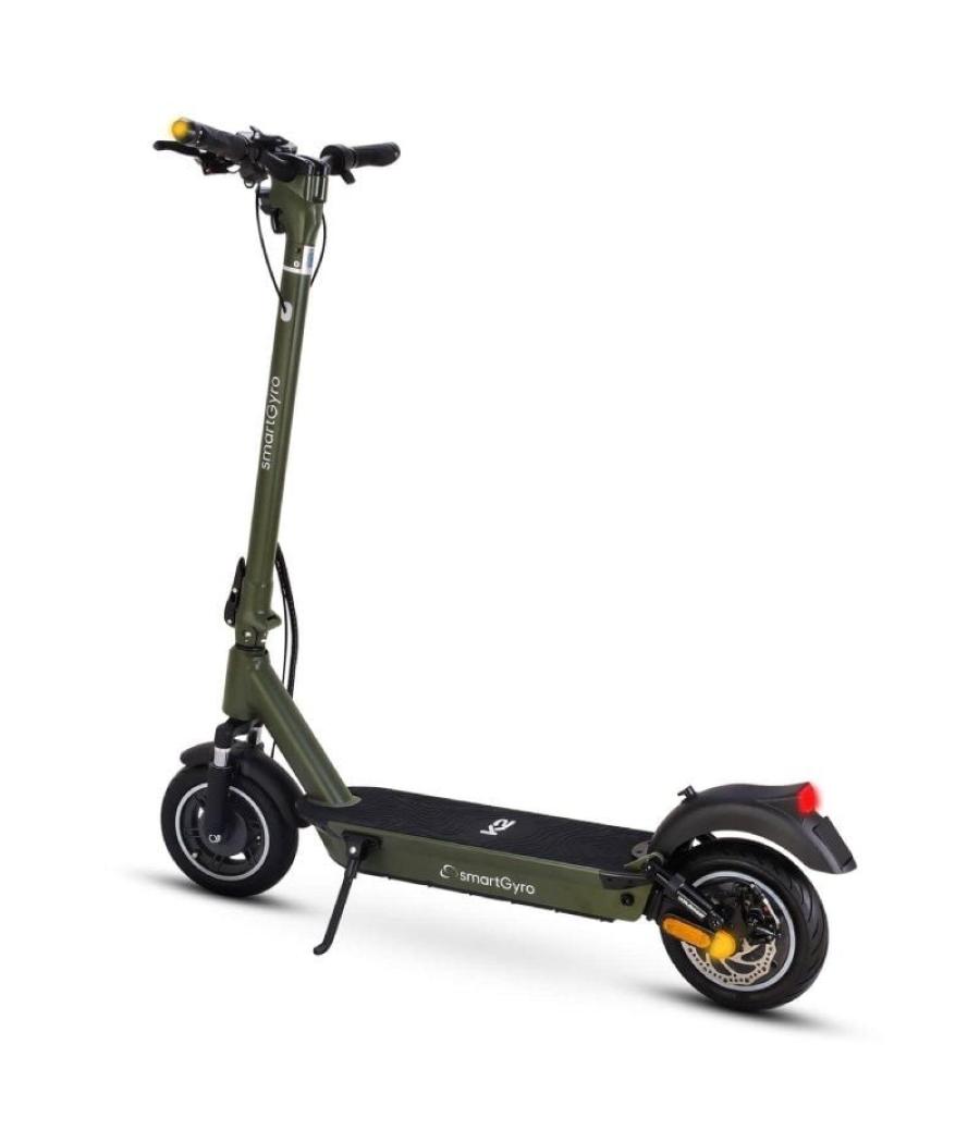 Patinete eléctrico smartgyro k2 army certificado/ motor 800w/ ruedas 10'/ 25km/h /autonomía 50km/ verde