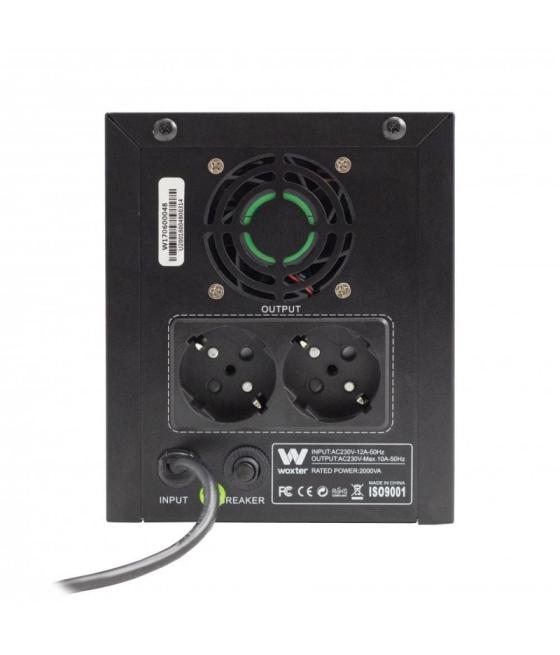 Sai línea interactiva woxter ups 2000 va/ 2000va-1200w/ 2 salidas/ formato torre