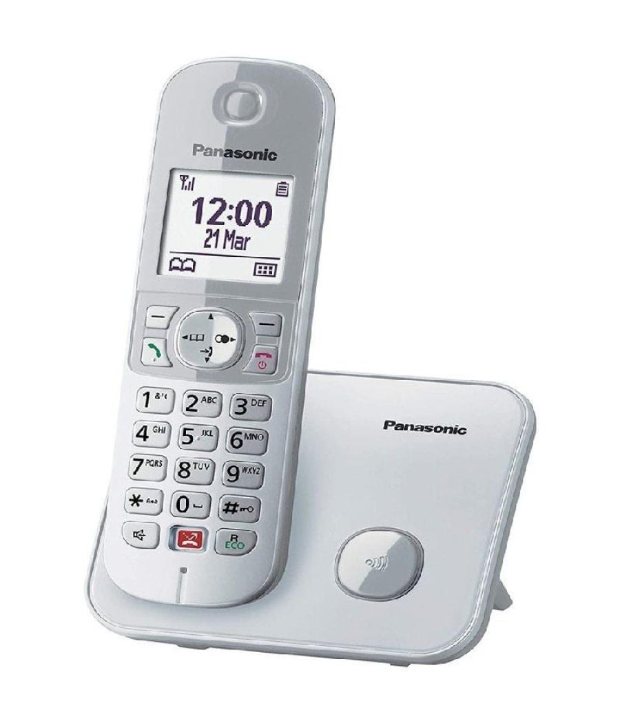 Teléfono inalámbrico panasonic kx-tg6851sp/ plata