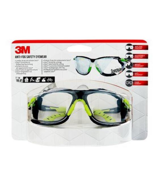 Gafas de seguridad antivaho solus 1000 s1cg-1 3m 7100331526