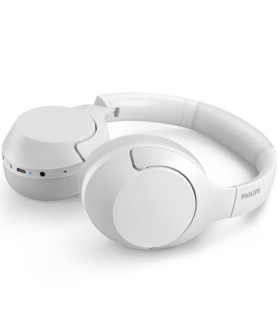 Auriculares inalámbricos philips tah8506/ con micrófono/ bluetooth/ blancos
